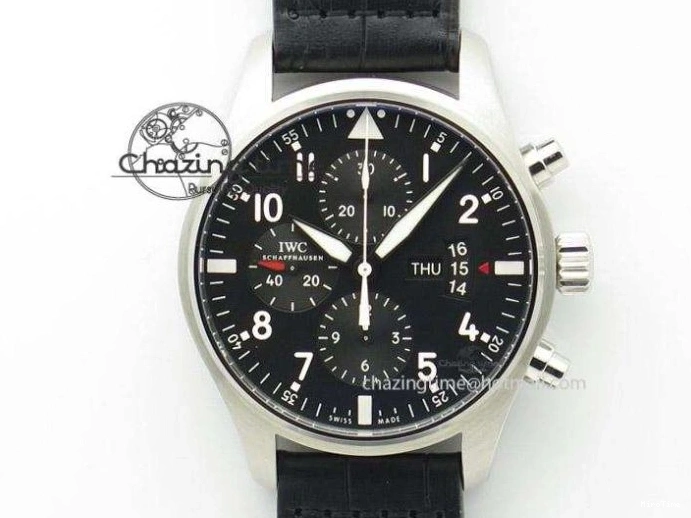 MIROTIME 0129 Elegant Portugieser Perpetual Calendar IW503302 RG V9F 1:1 Best Edition Gray Dial on Black Leather Strap A 7096